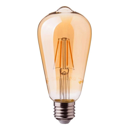 Żarówka LED ST64 E27 Filament 2300K 4W retro typ Edison barwa ciepła
